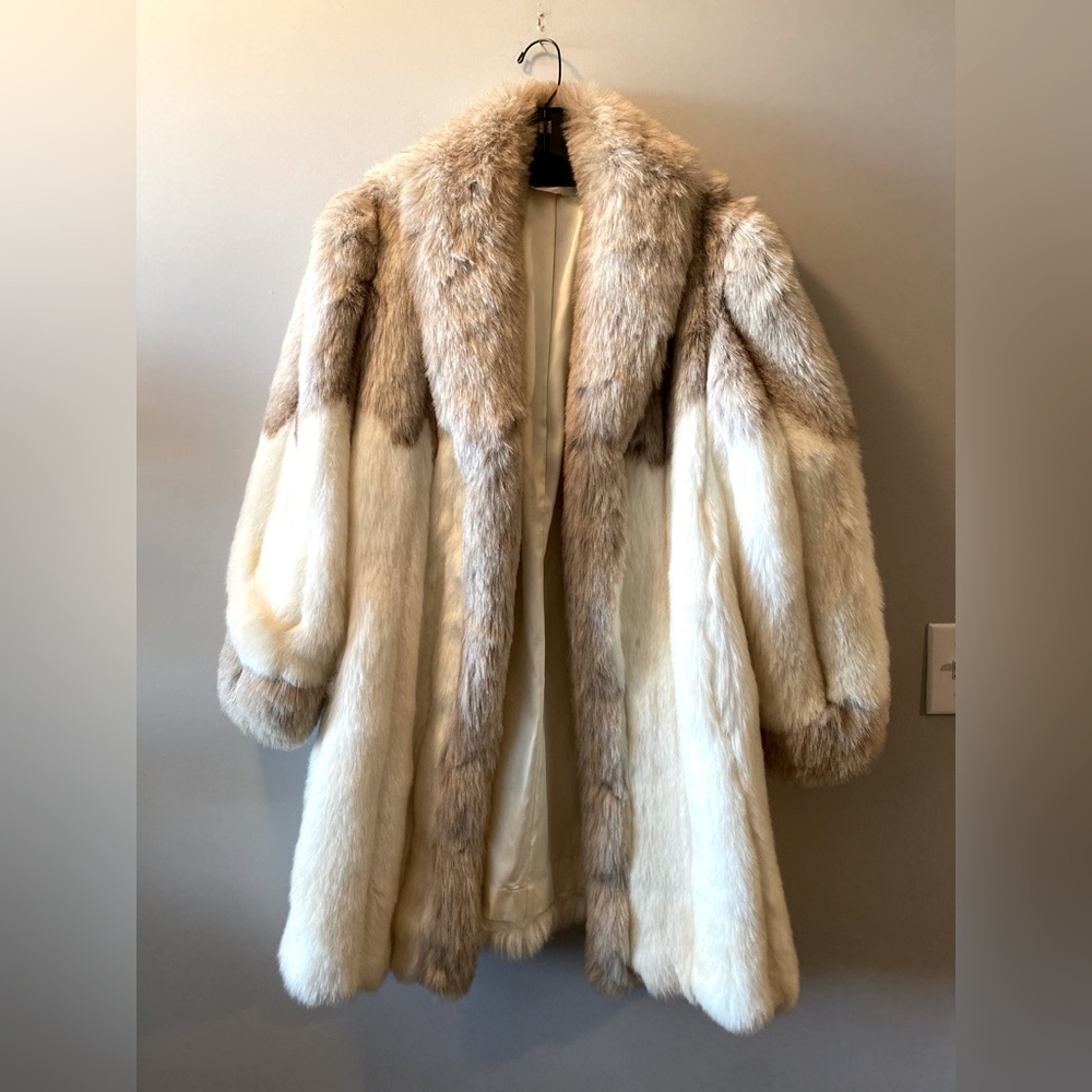 CREMA Vegan Faux Fur Coat Cream Tan